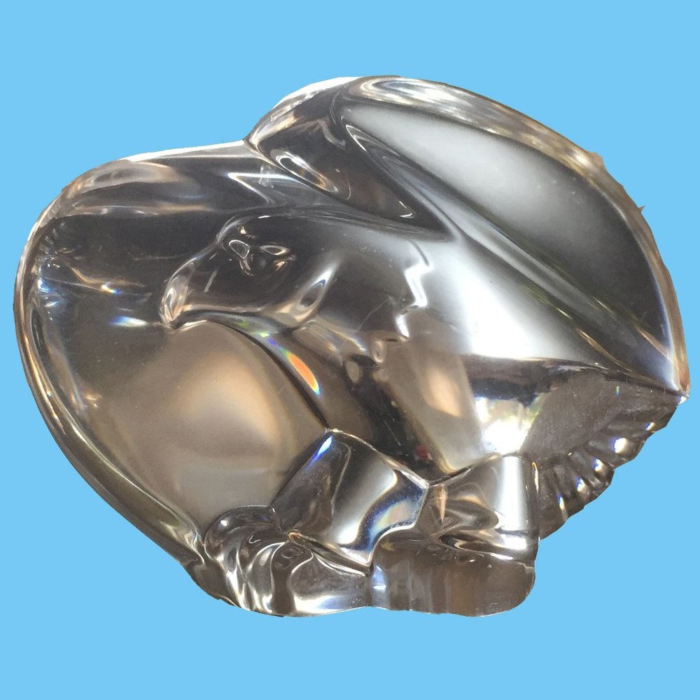 Steuben Crystal EAGLE Paperweight / Hand Cooler